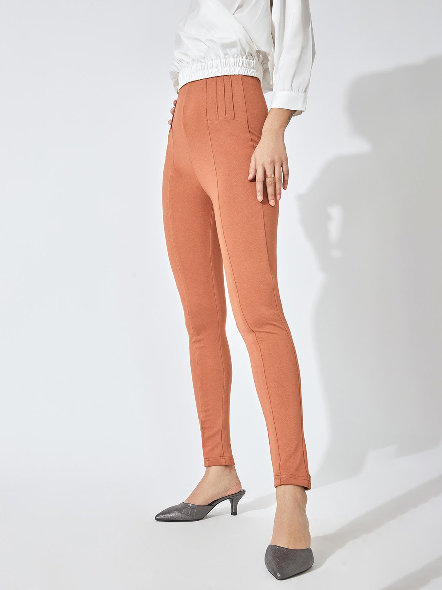 The Label Life Rust High Rise Leggings
