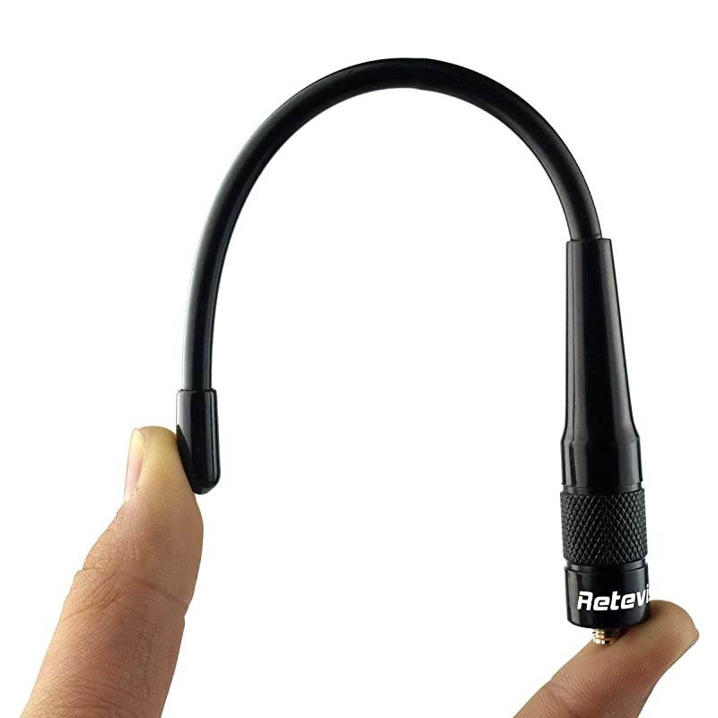 RHD701 Walkie Talkie Antenna SMAF Dual Band Antenna Compatible with Baofeng UV5R BF888S  H777 Walkie Talkie 10 Pack