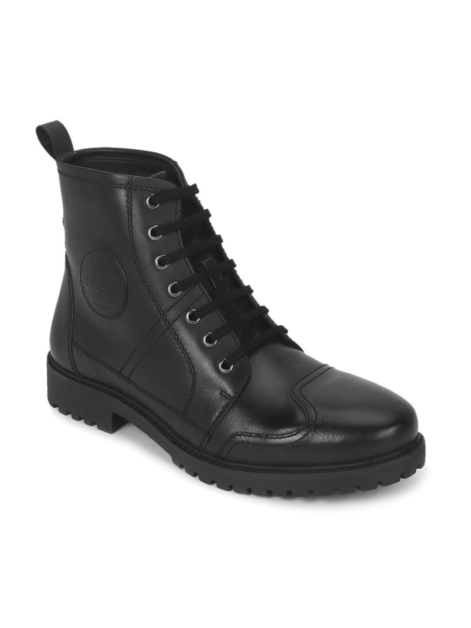 Royal Enfield Men's Huntsman Black Derby Boots