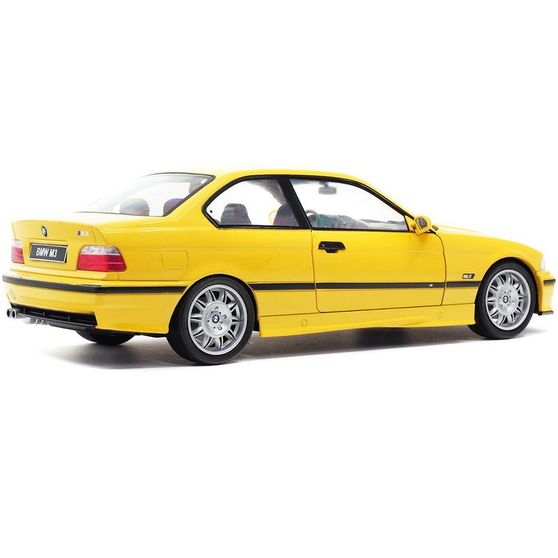 1994 BMW E30 M3 Jaune Dakar Yellow 1/18 Diecast Model Car by Solido