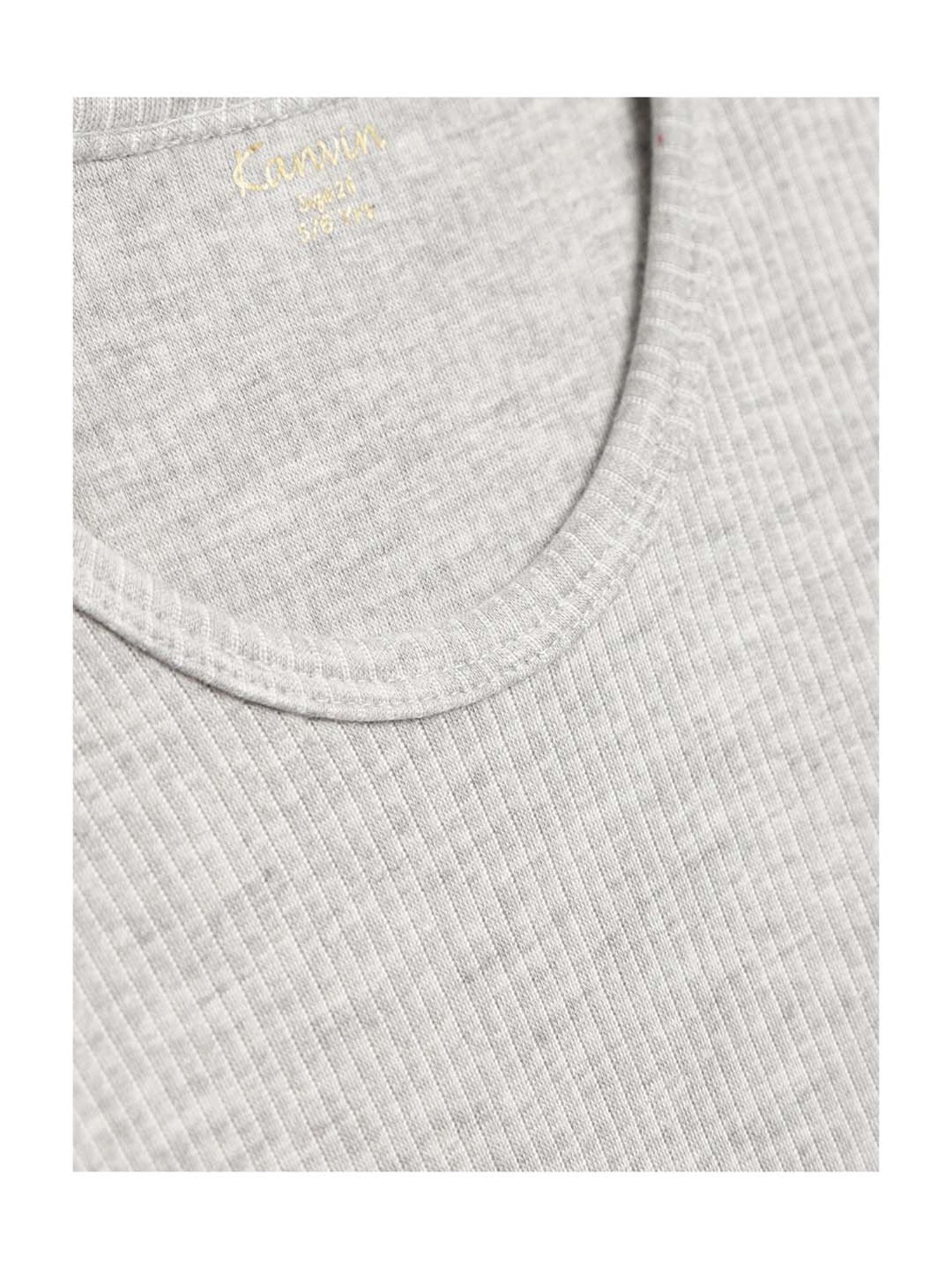 Kanvin Kids Grey Regular Fit Thermal Tops - Set of 2