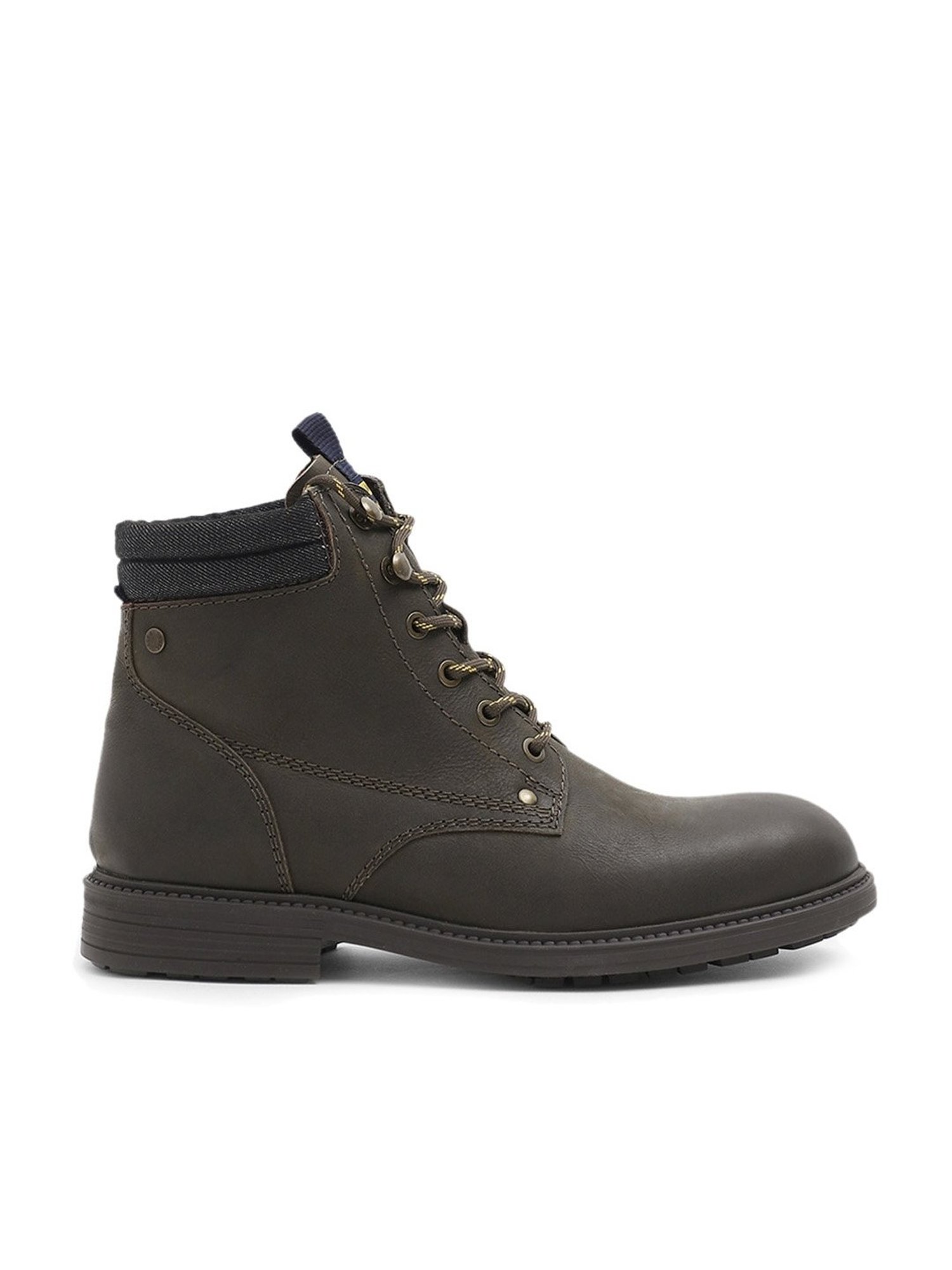 Jack & Jones Men's Olive Derby Boots
