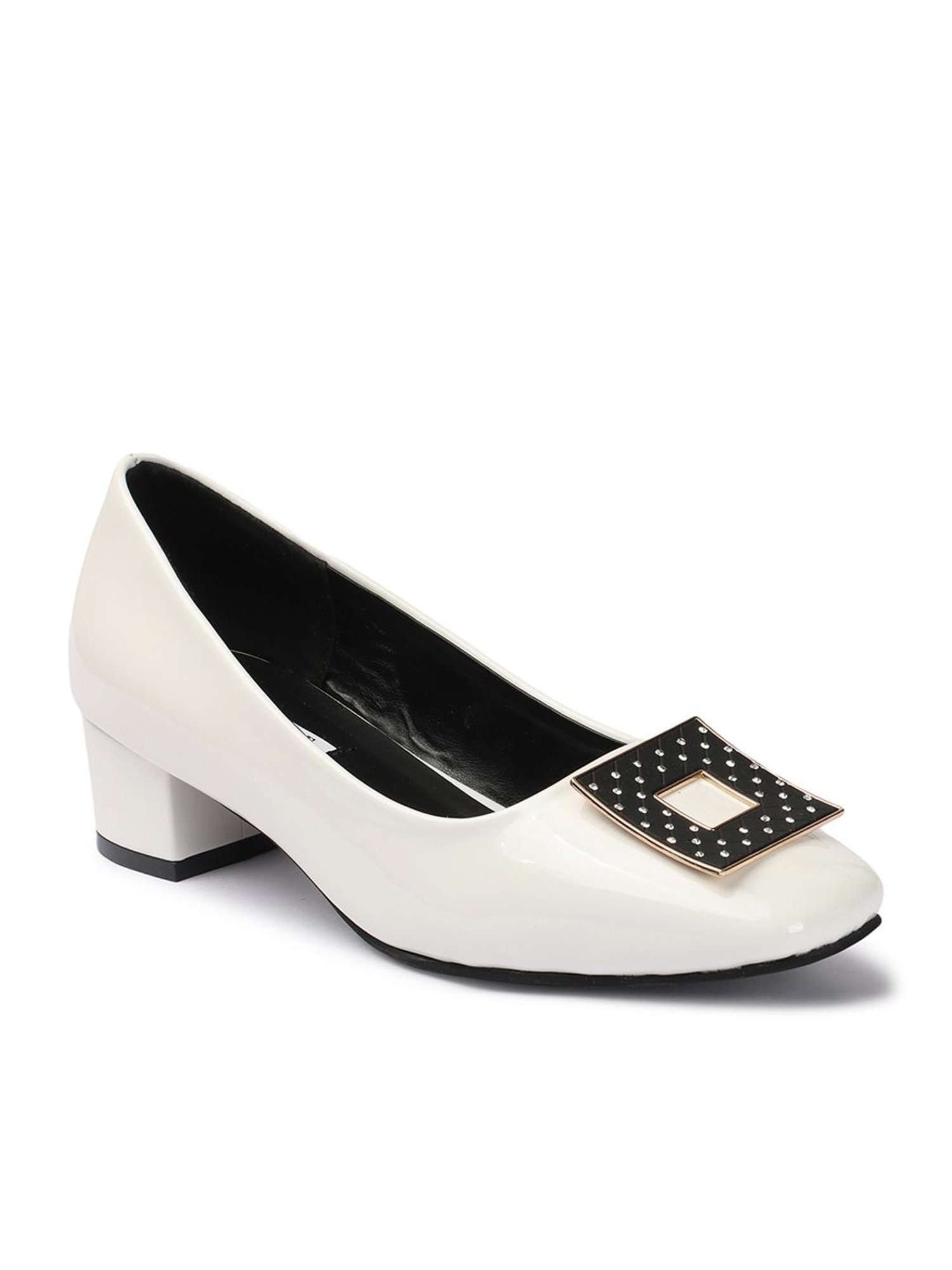 Elle Women's White Casual Pumps