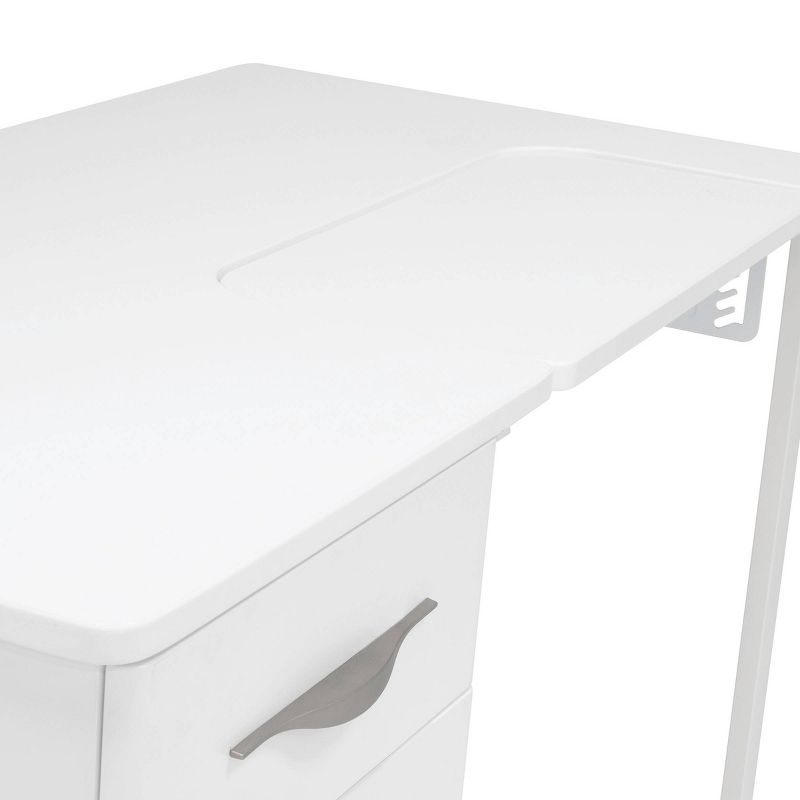 Pro-Line Sewing Table with Two Drawers White - Sew Ready