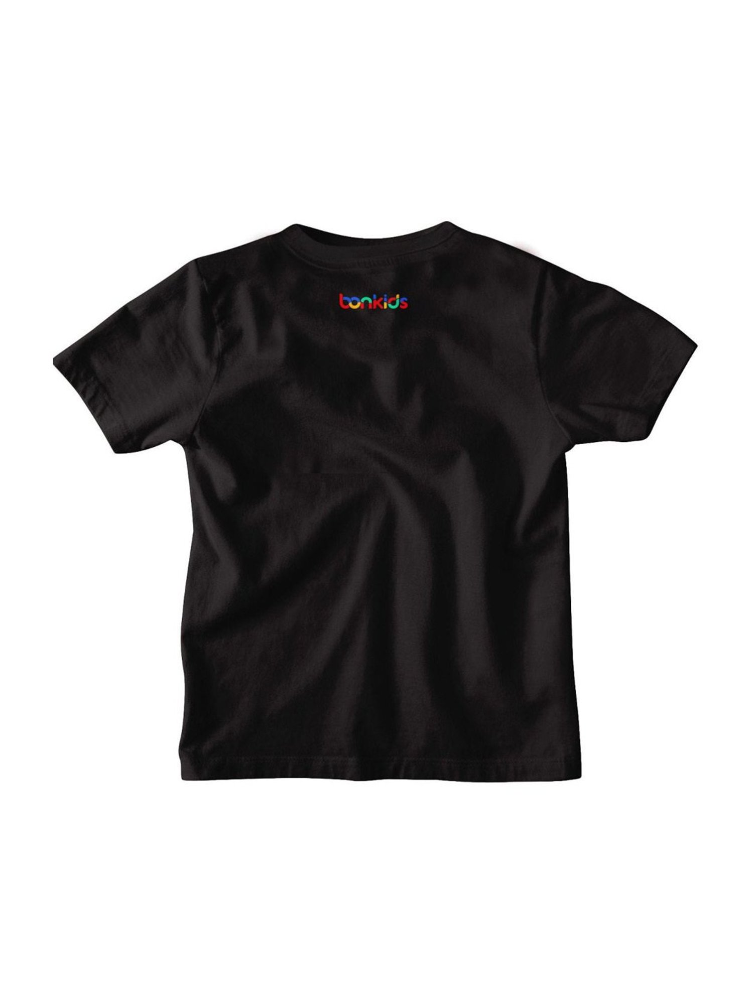 Bonkids Kids Black & Red Cotton Printed Spiderman T-Shirt