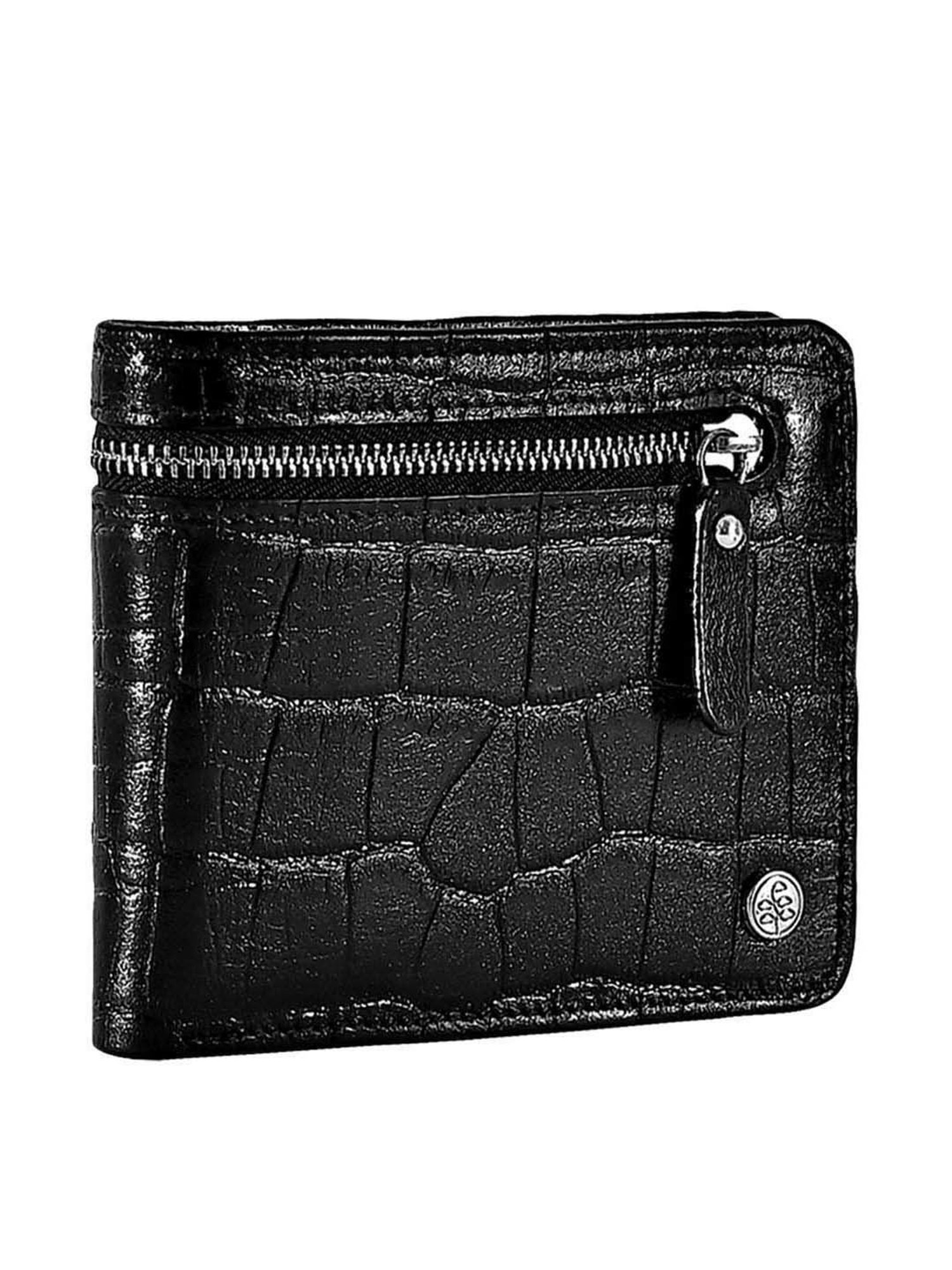 Eske Oisin Black Casual Leather Bi-Fold Wallet for Men