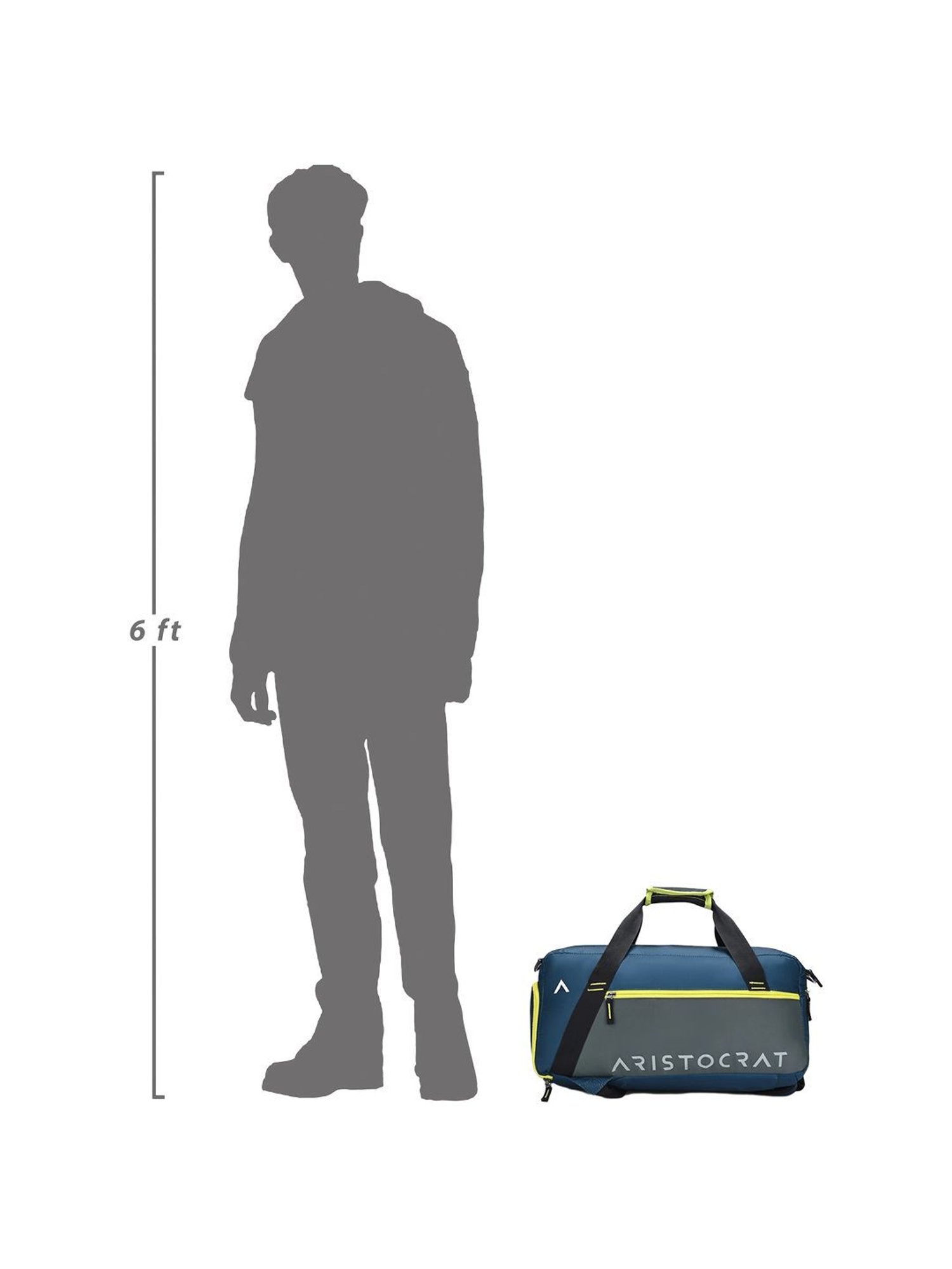 Aristocrat POWER Blue Small Duffle Bag