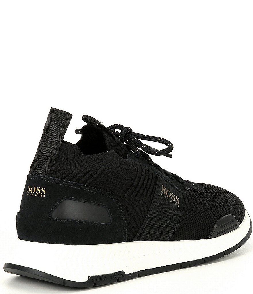 Hugo Boss Men's Titanium Running Knit Sneakers