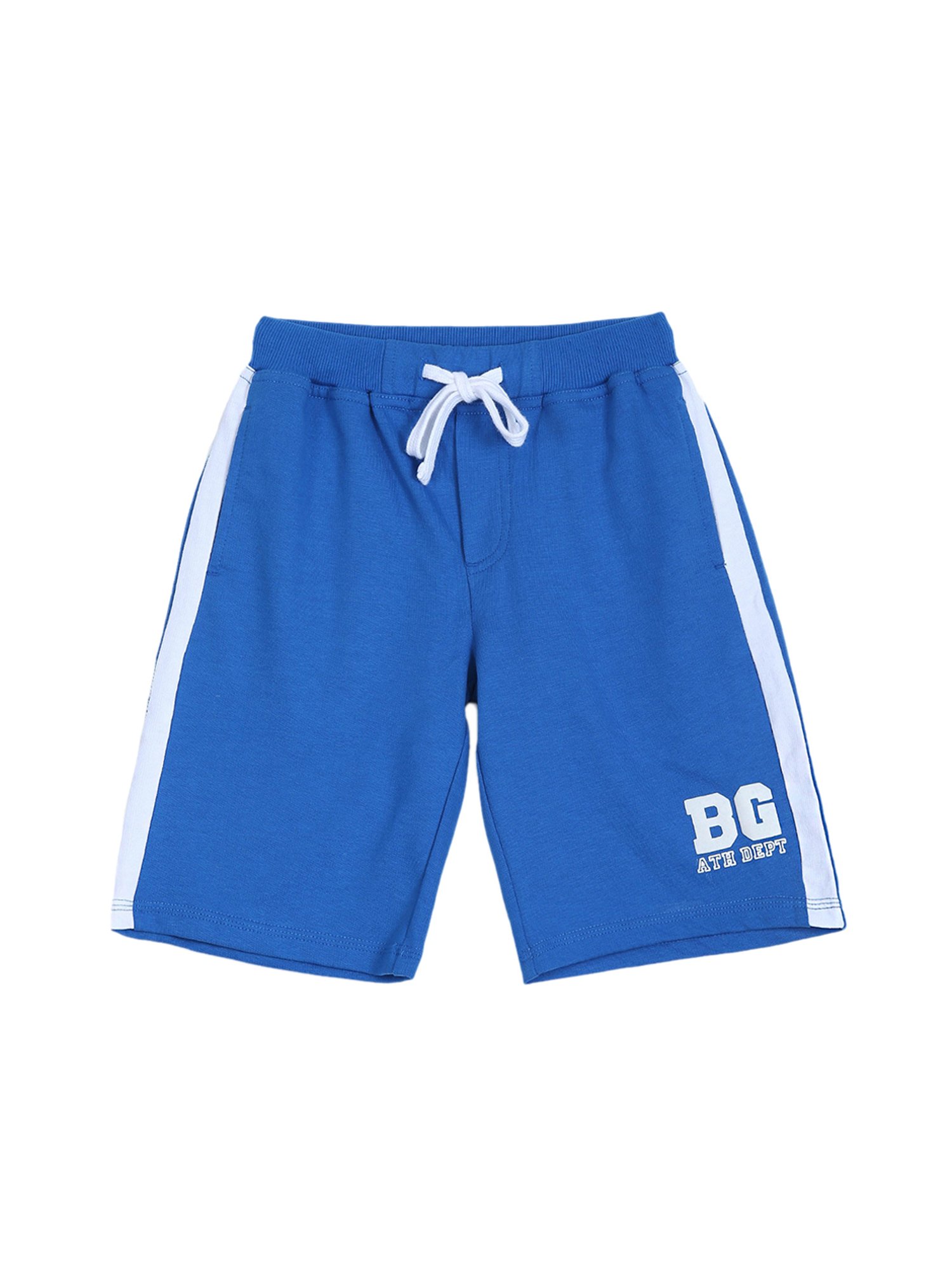Blue Giraffe Kids Royal Blue Solid Shorts