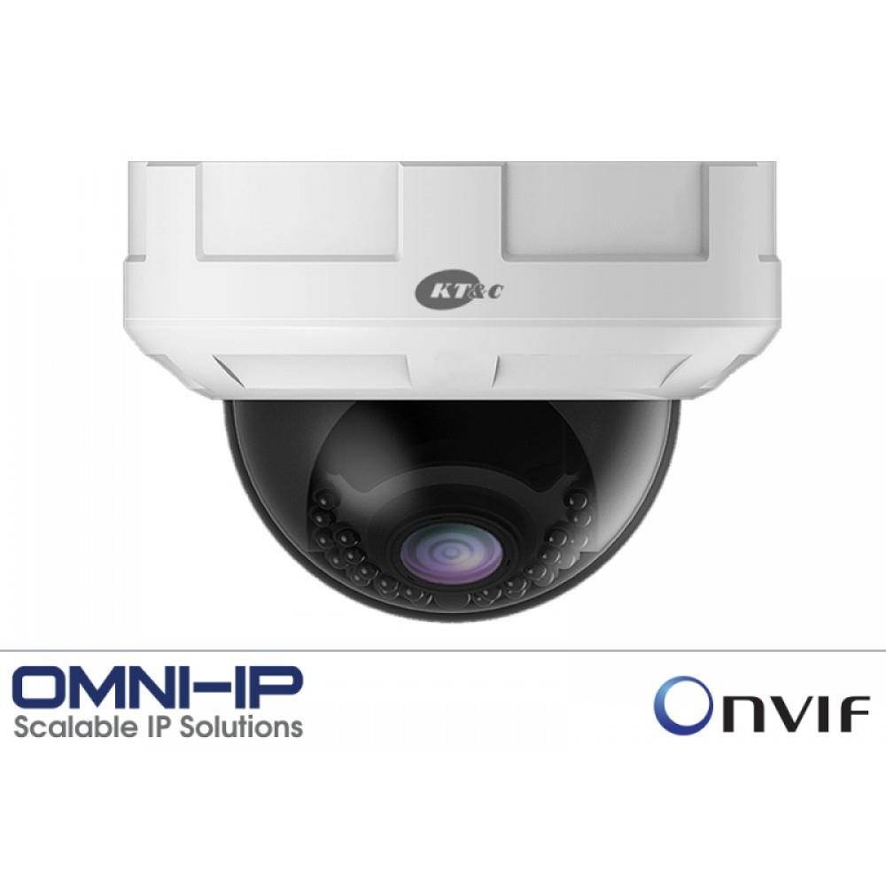 KT&C OMNI-IP KNC-p3DR28V12IR 3MP Network IR Rugged Dome Camera, Plug-and-Play, 2.8-12mm, 24 LED