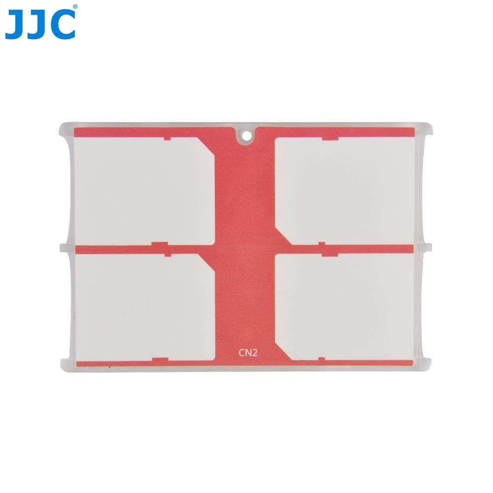 JJC Memory Card Case for 4x SD Cards - Red Edition - MCH-SD4