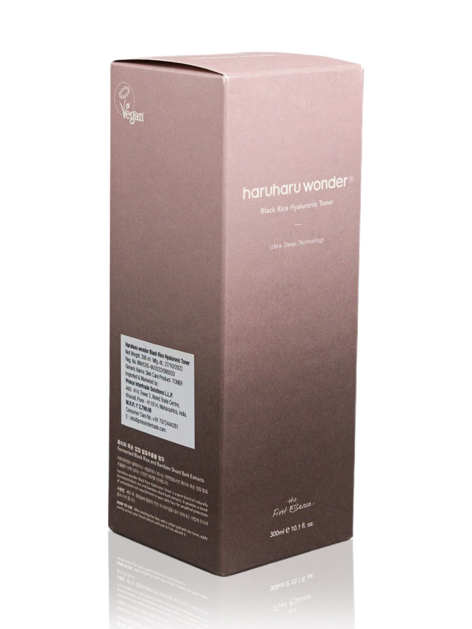 HaruHaru Wonder Black Rice Hyaluronic Toner - 300 ml