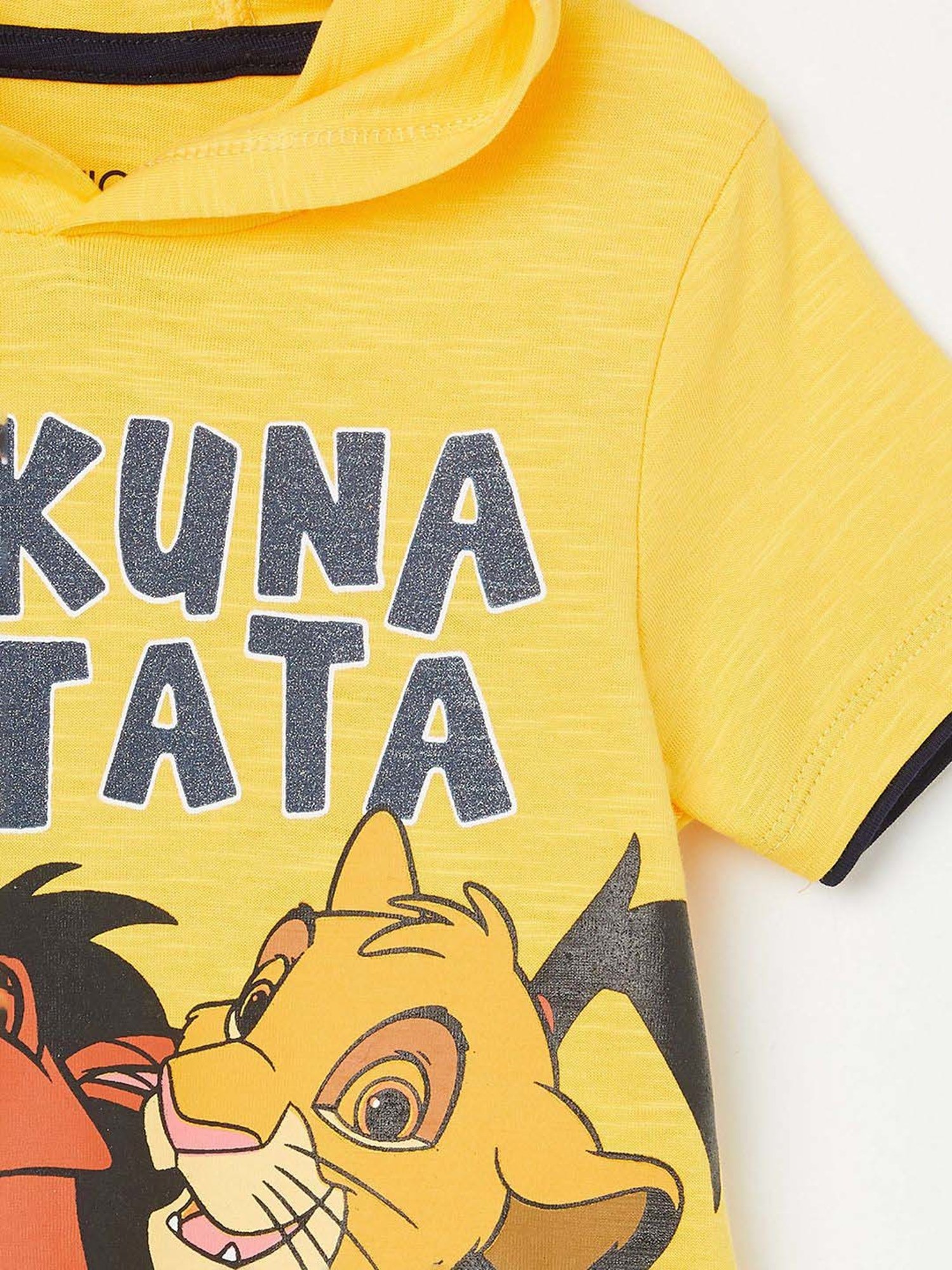 Juniors by Lifestyle Yellow Cotton Printed T-Shirt