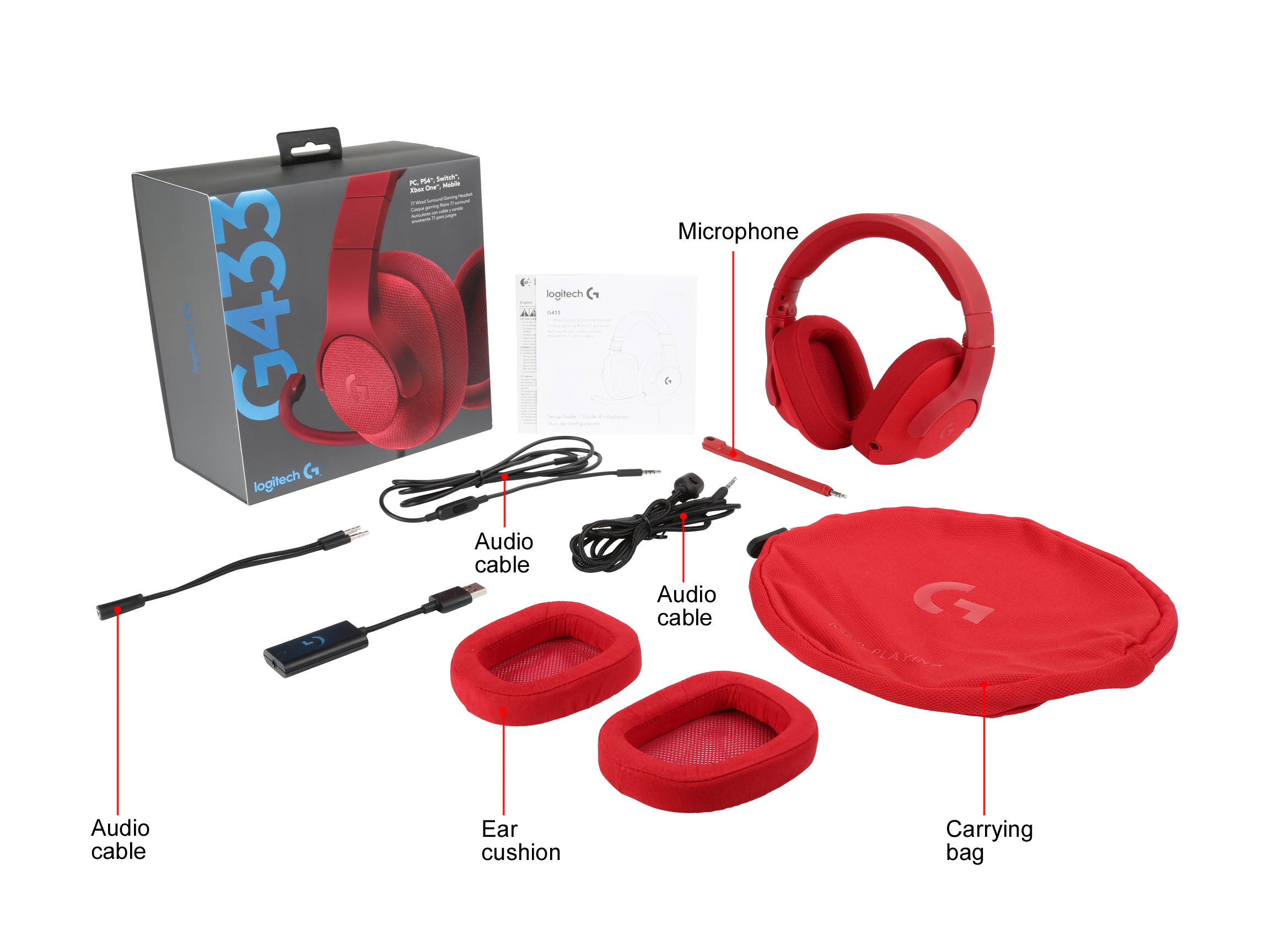 HyperX Cloud Stinger Head-mounted Gaming Headset with Noise Reduction Microphone for PC Game Console Cellphone Pink