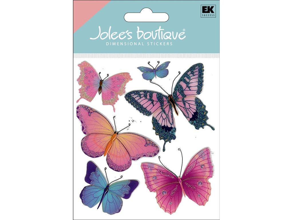 Jolee's Boutique Dimensional Stickers-Butterflies