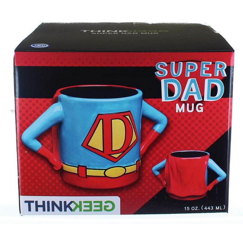 ThinkGeek, Inc. Superhero Dad 15oz Ceramic Mug