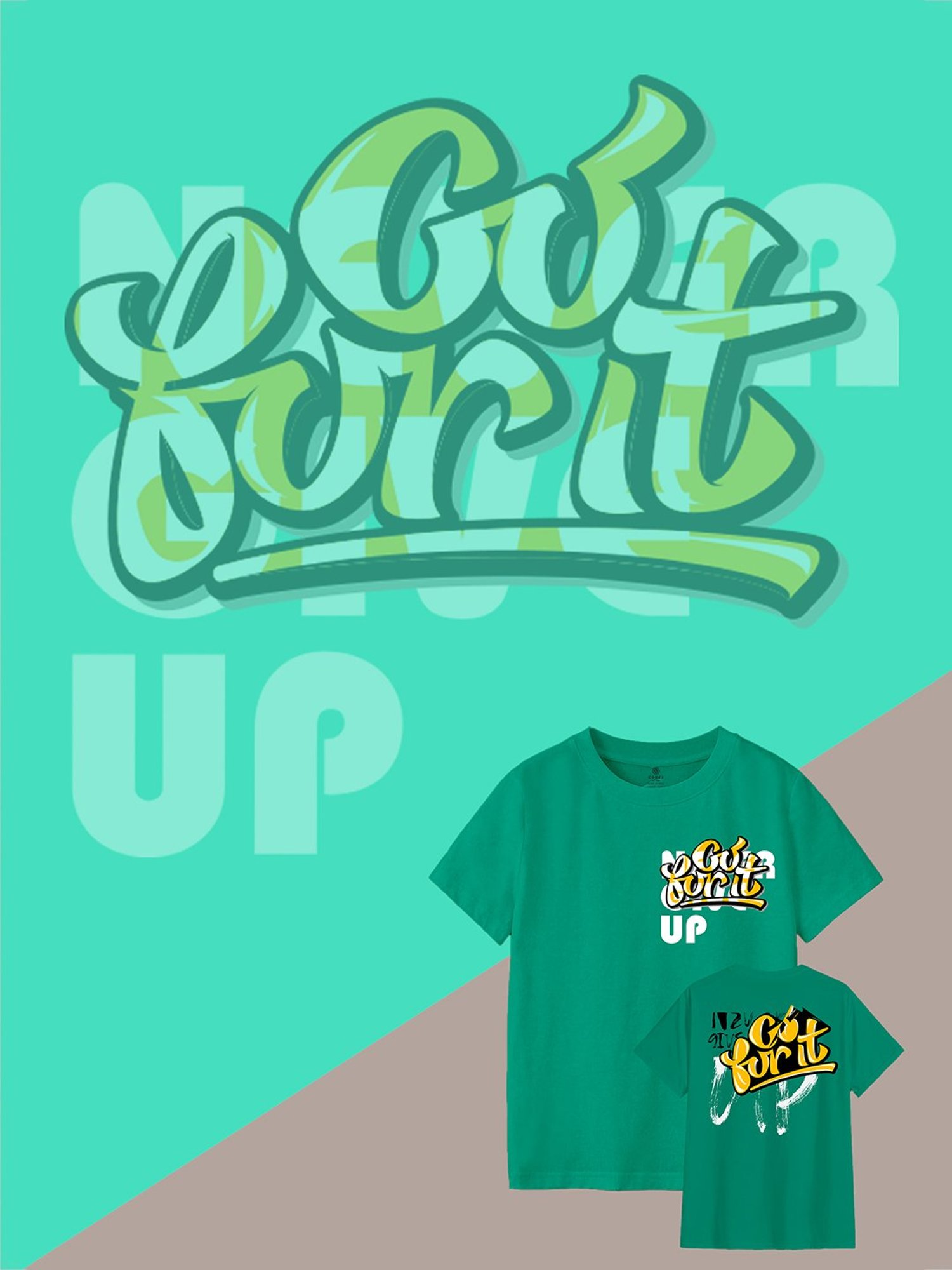 Codez Kids Turquoise Printed T-Shirt