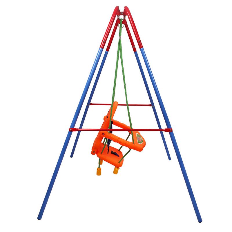 Costway Kids Toddler Children Swing Seat Chair Outdoor For Backyard Playground w/Rope