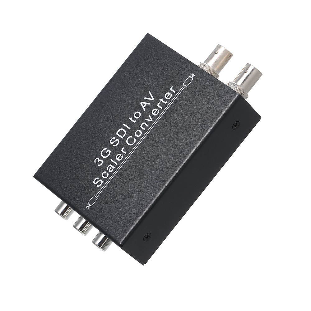 3G SDI to AV Scaler Converter HD SD L/R Analog Stereo Audio Converter