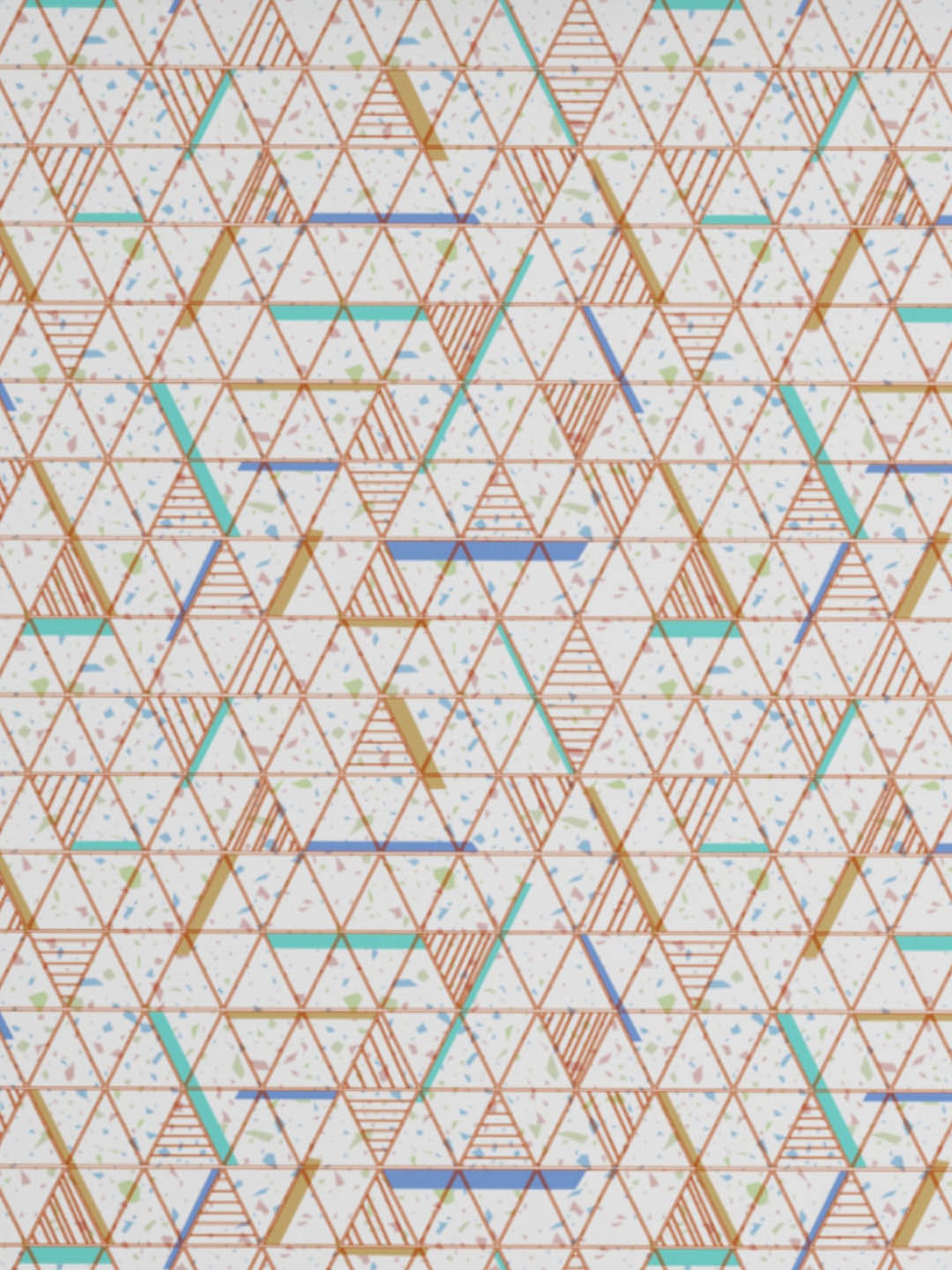 Welspun Adore Geometric White 105 TC Microfiber Double Bedsheet with 2 Pillow Covers