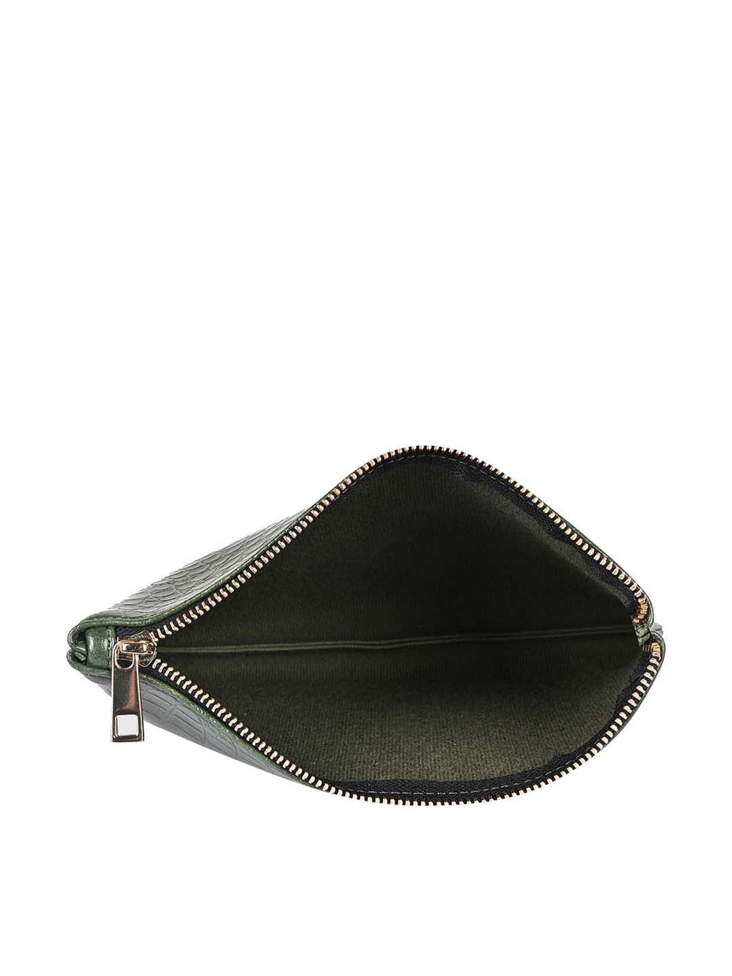 Bagsy Malone Green Textured Pouch