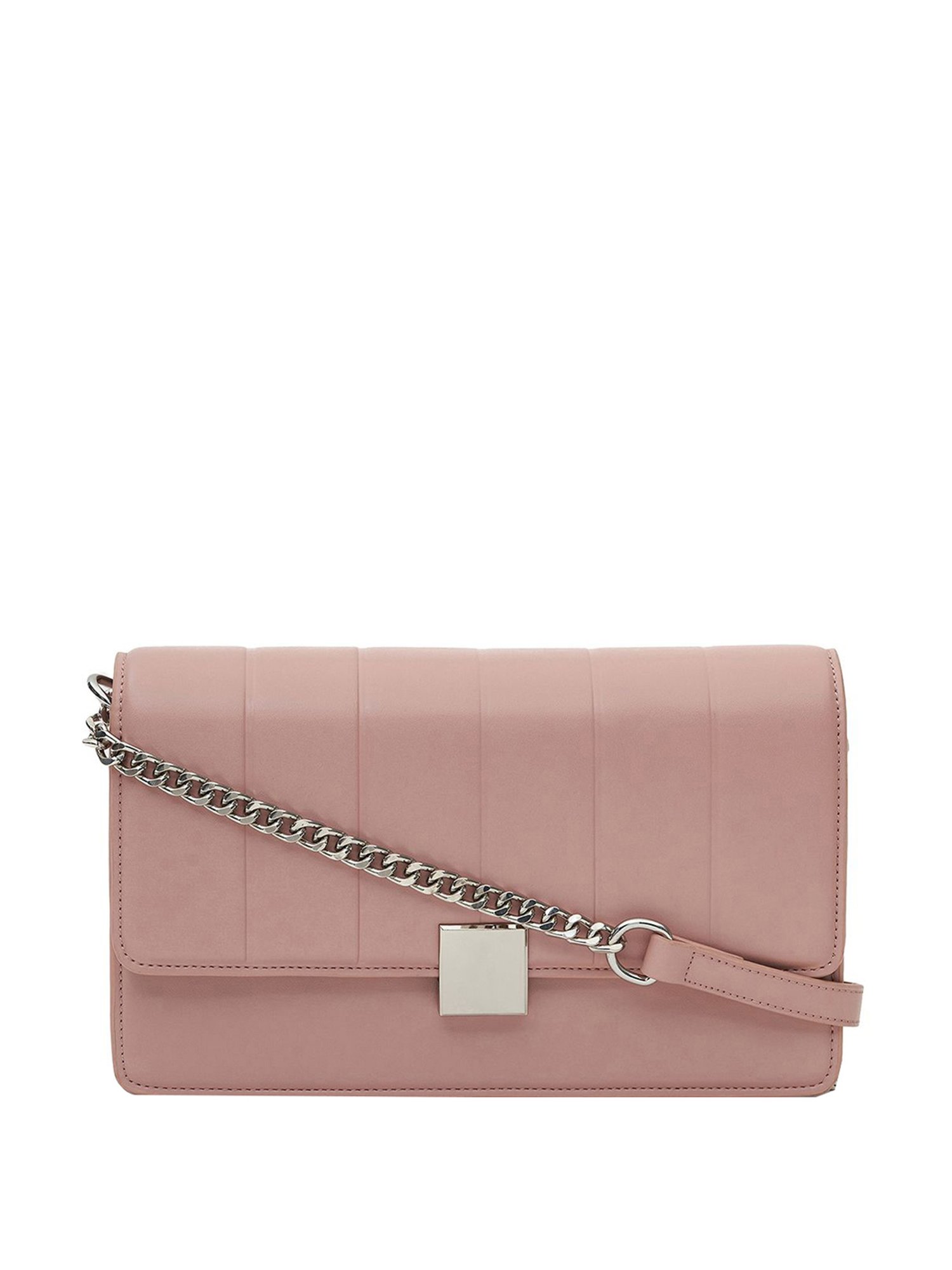 Miraggio Pink Textured Medium Shoulder Bag