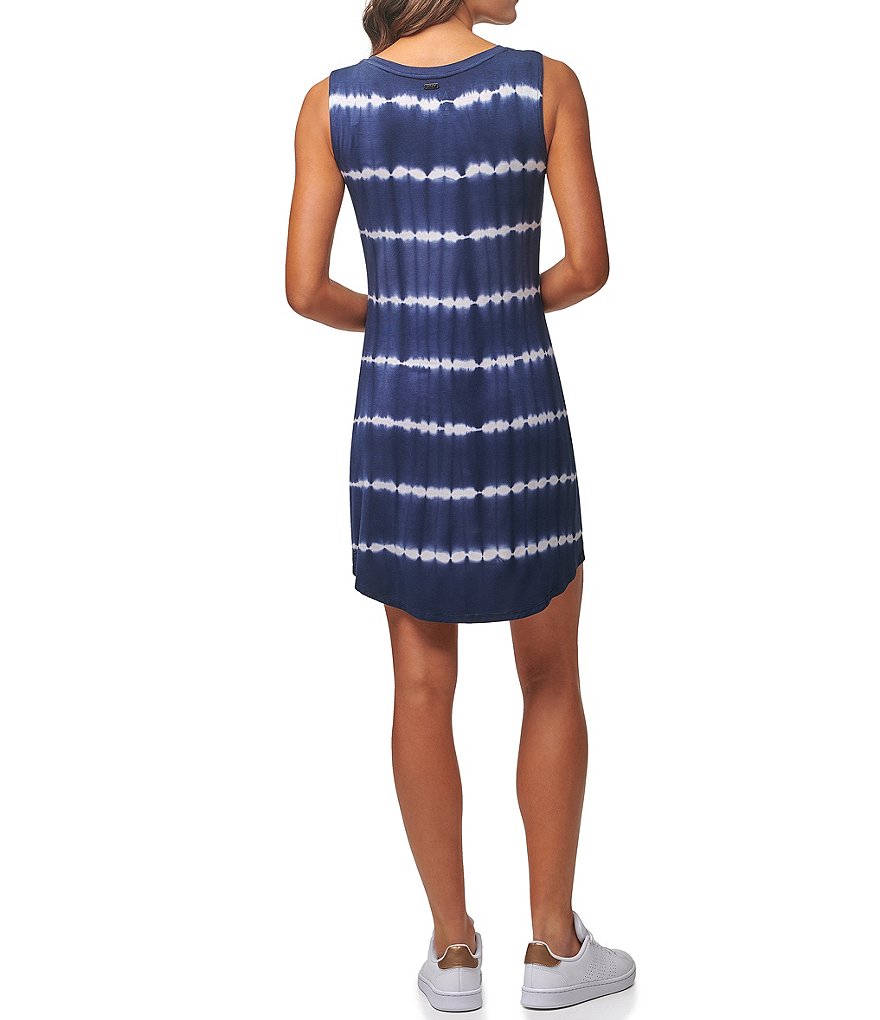 Marc New York Hi-Low Tie-Dye Scoop Neck Tank Dress