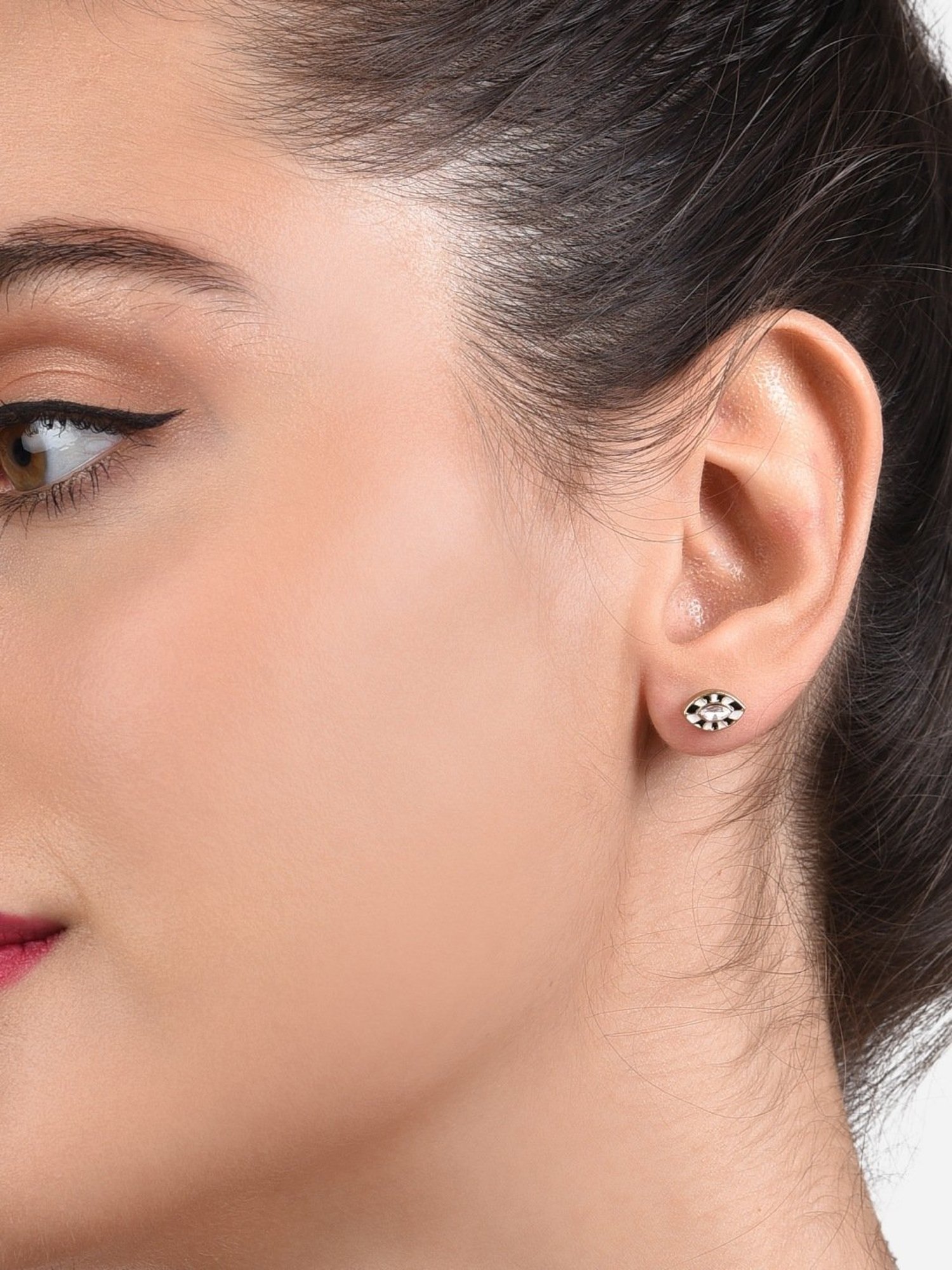 Zaveri Pearls Set of 20 Multicolor Dazzling Casual Wear Stud Earrings-ZPFK13993