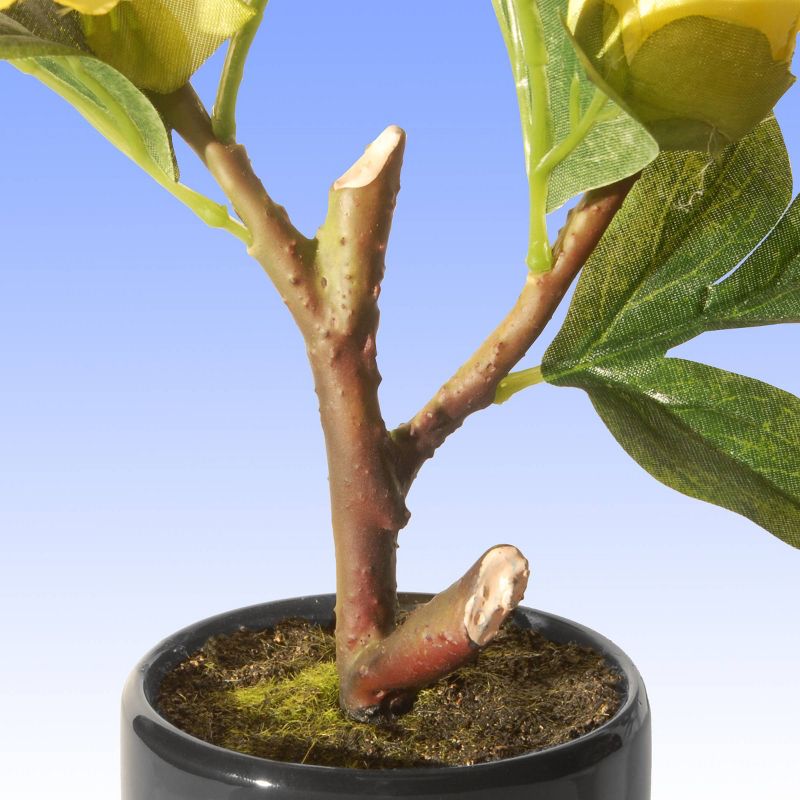 9.5" Yellow Peony Flower - National Tree Company