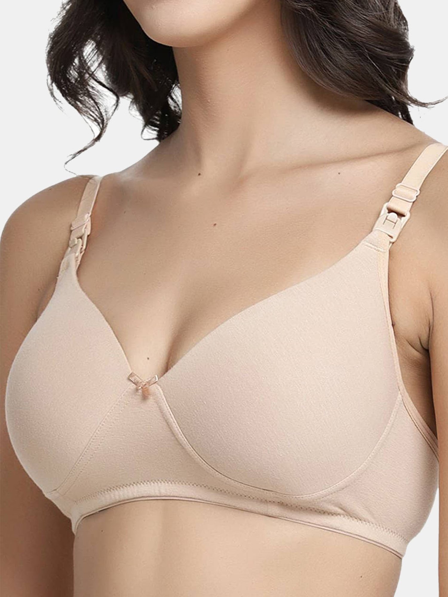 Inner Sense White Non Wired Non Padded Nursing Bra
