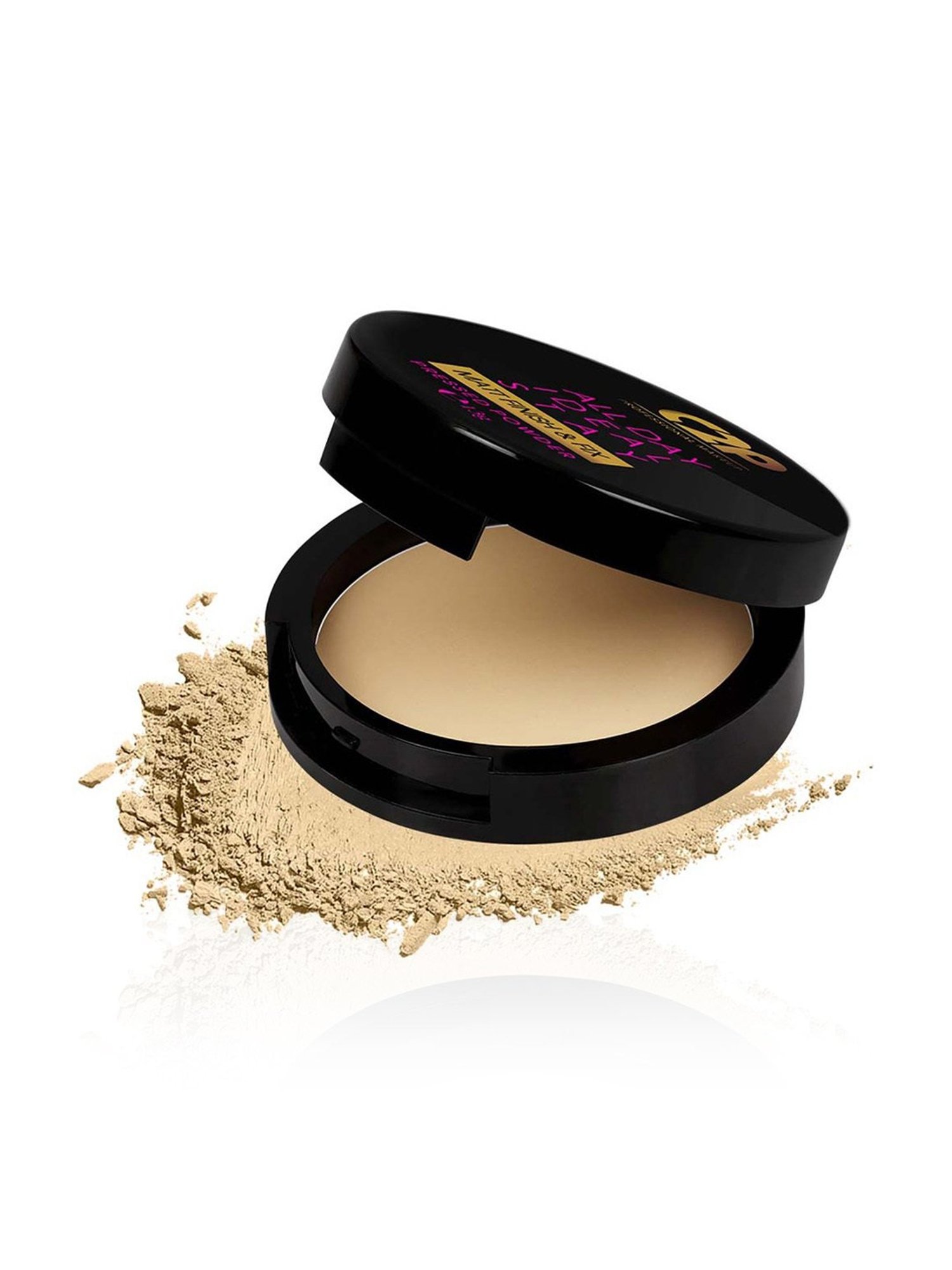 C2P PROFESSIONAL MAKEUP All Day Ideal Stay Matt Finish & Fix Pressed Powder Banana 05 - 13 gm