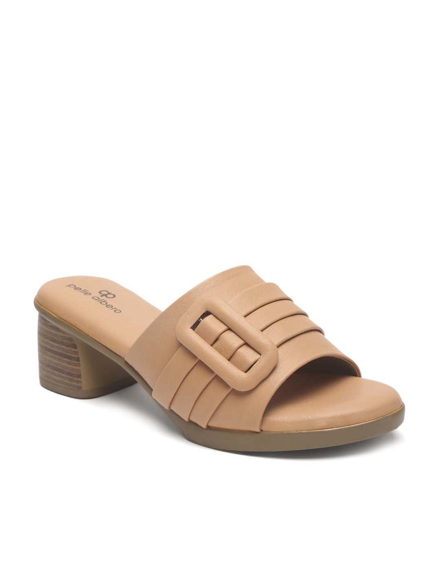 Pelle Albero Women's Beige Casual Sandals