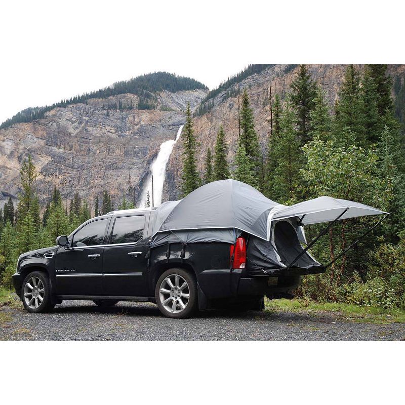 Napier Sportz Avalanche Vehicle Specific Pickup Truck Bed Portable 2 Person Outdoor Camping Tent with Sun Awning and Convenient Carry Bag, Gray