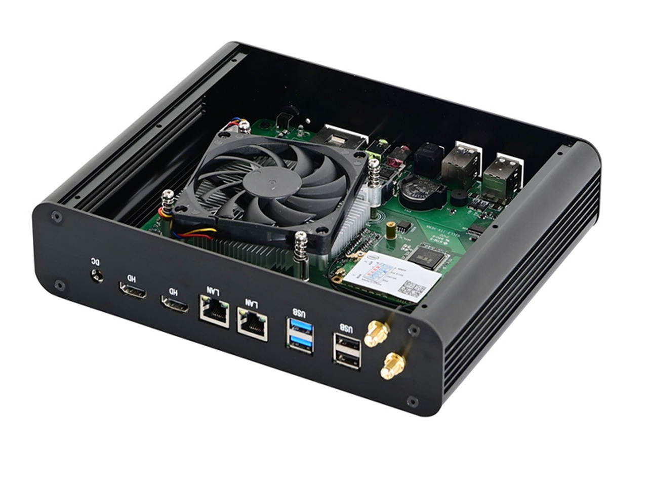 Mini PC Intel Core i5 1035G4 2*RAM Slots Max 64GB DDR4 RAM Gaming Desktop Computer 2*HDMI2.0 2*LAN 8*USB 32GB Ram 1TB SSD Windows 10 Pro