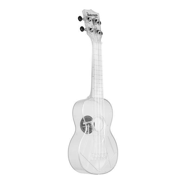 Kala Gloss All Clear Transparent Ice Waterman Soprano Ukulele with Tote Bag