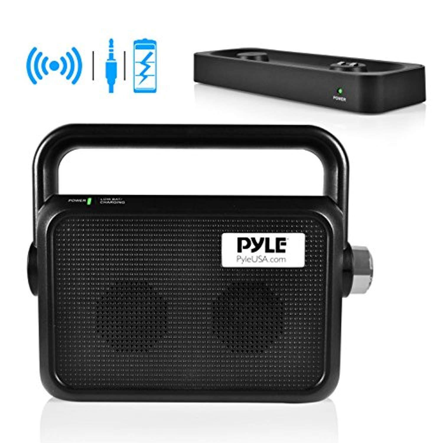 Pyle Wireless TV Speaker | Portable TV Soundbox | TV Audio Hearing Assistance