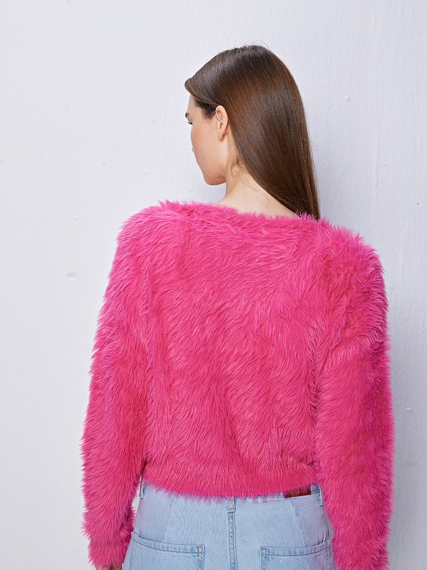 Cover Story Pink Regular Fit Sweater