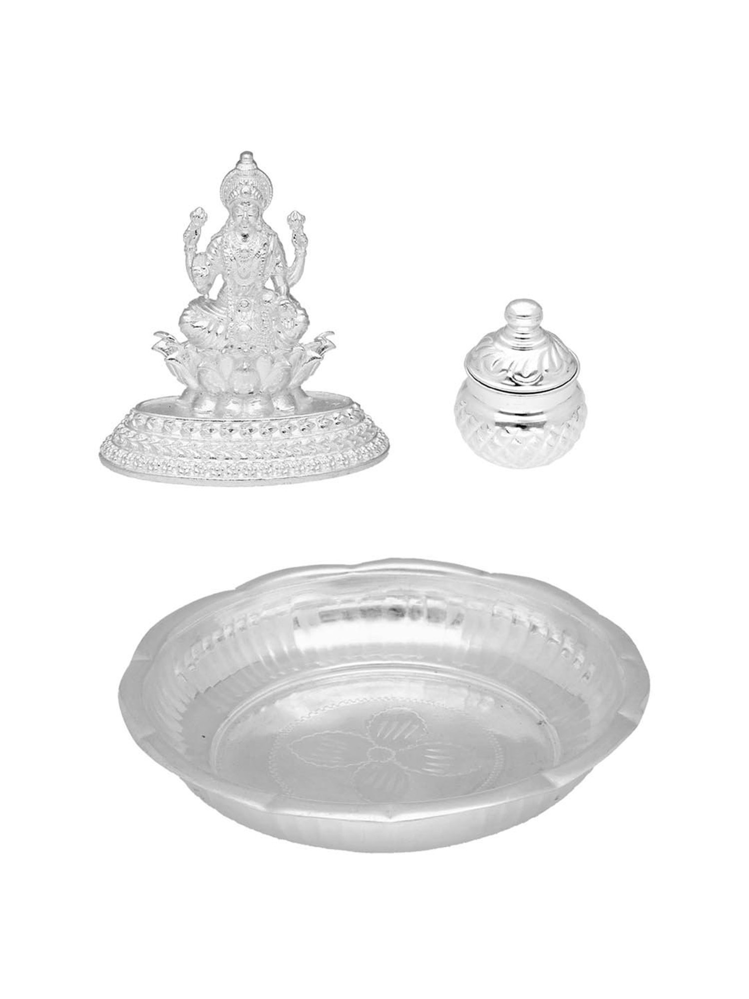 Sri Jagdamba Pearls 0.8 Silver Puja Articles