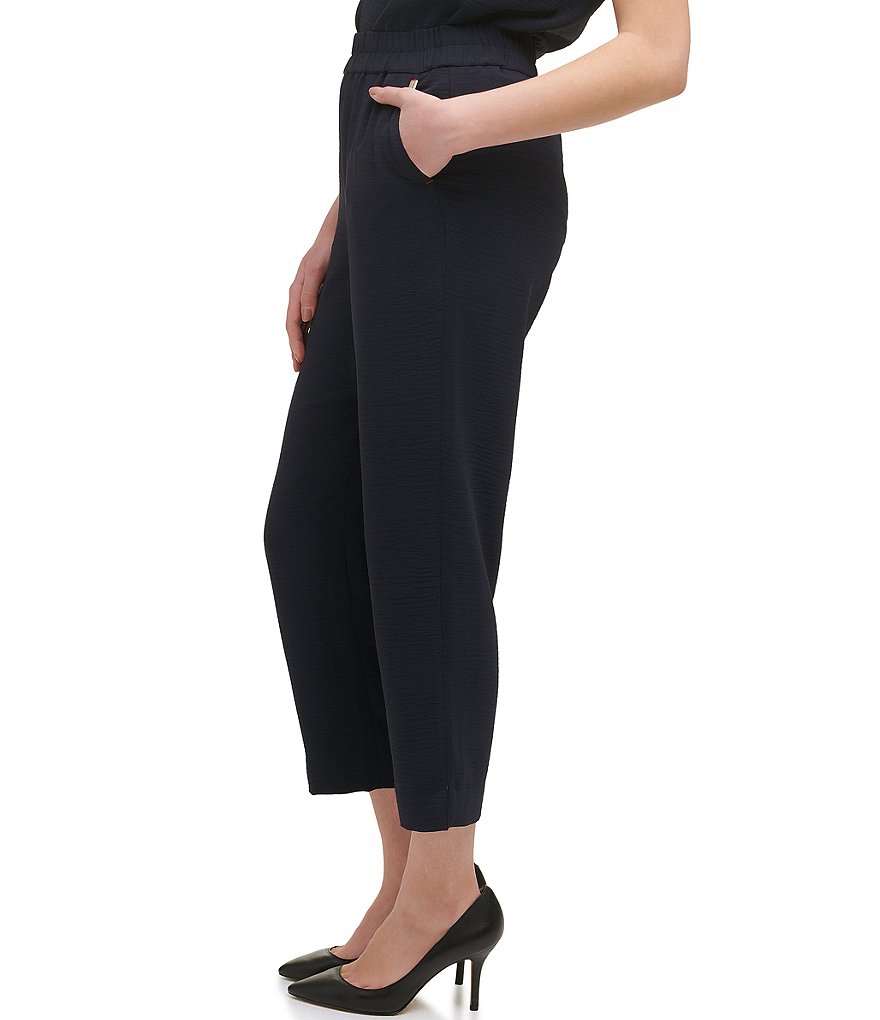 Eva Varro Animal Print Knit jersey Slim Leg Pants