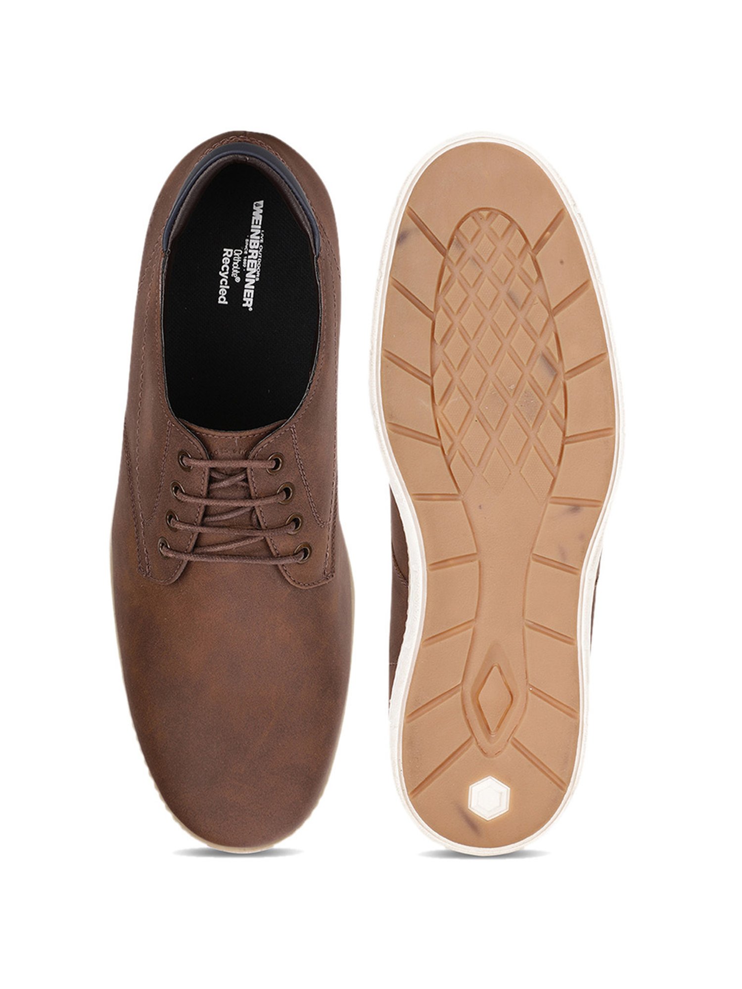 Weinbrenner by Bata Men's Brown Derby Shoes