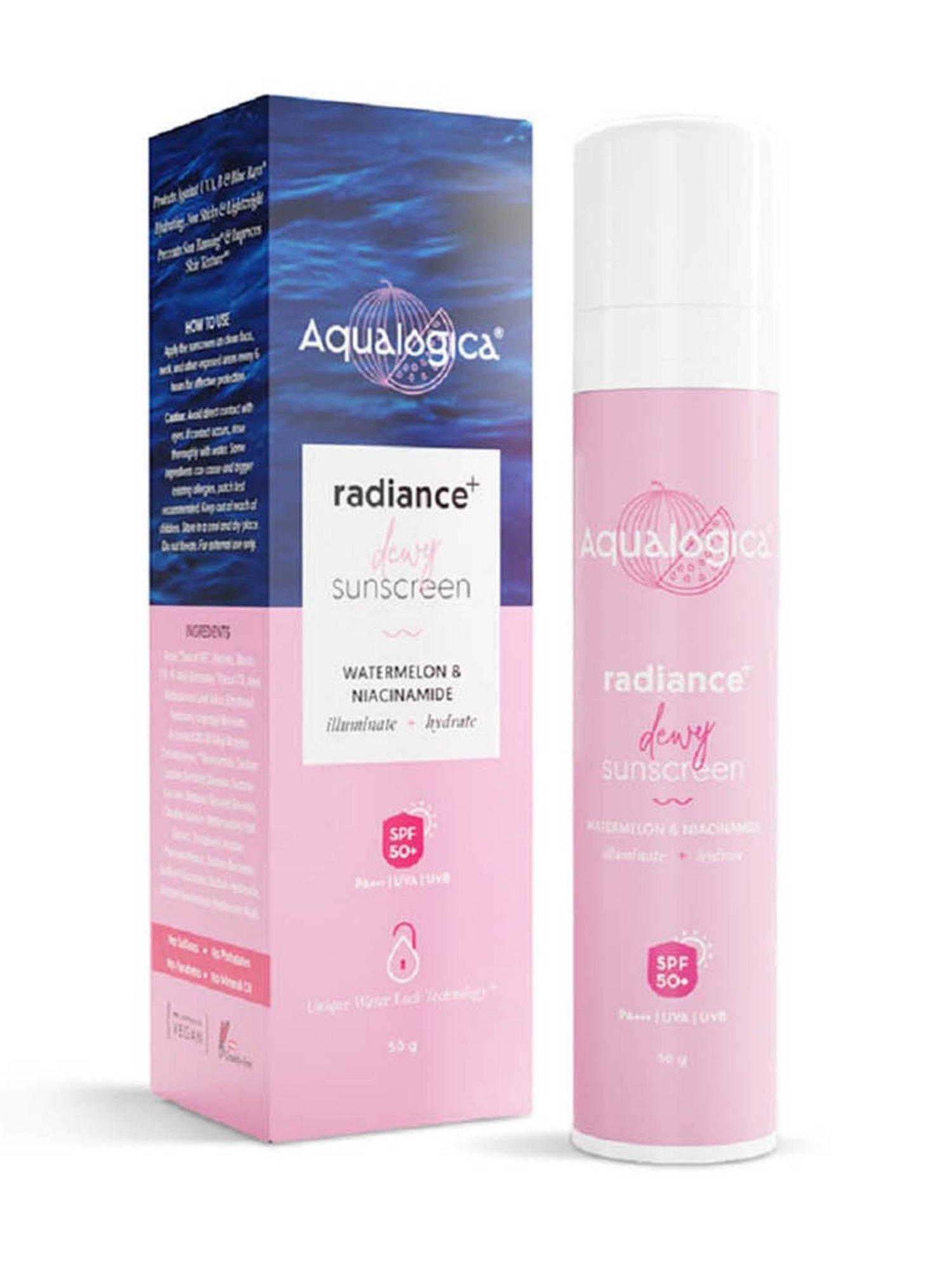 Aqualogica Radiance+ Dewy Sunscreen SPF 50 - 50 gm