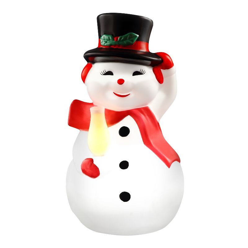 Mr. Christmas Outdoor LED Christmas Decoration Retro Snowman - 24"