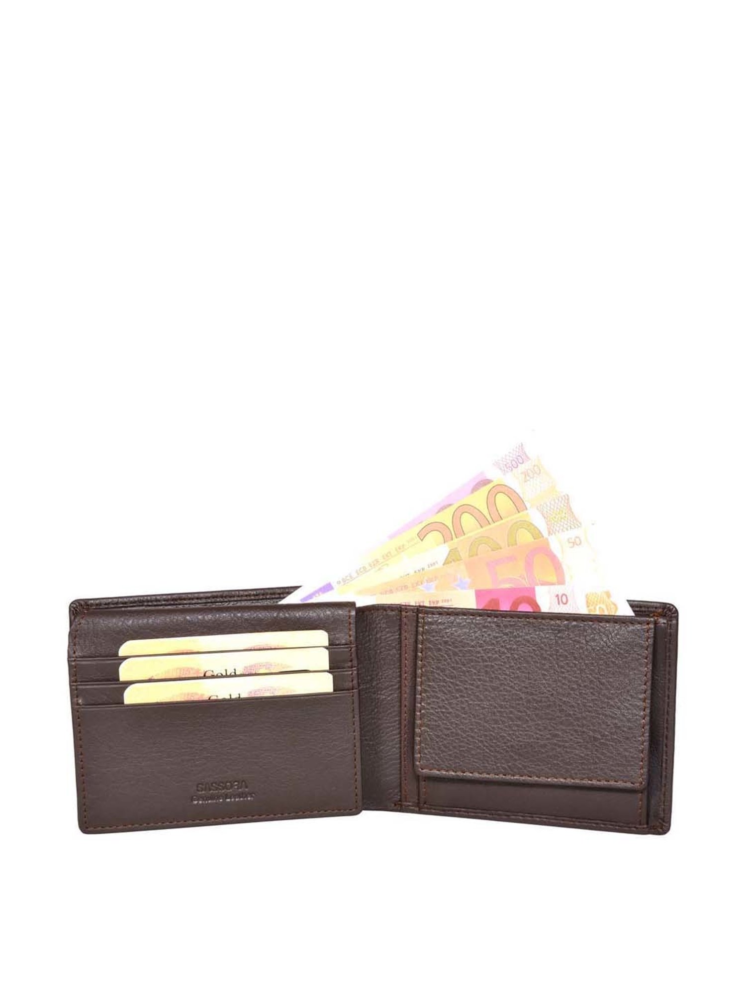 THE HOLISTIK Revival Black & Maroon Casual Leather Bi-Fold Wallet for Men