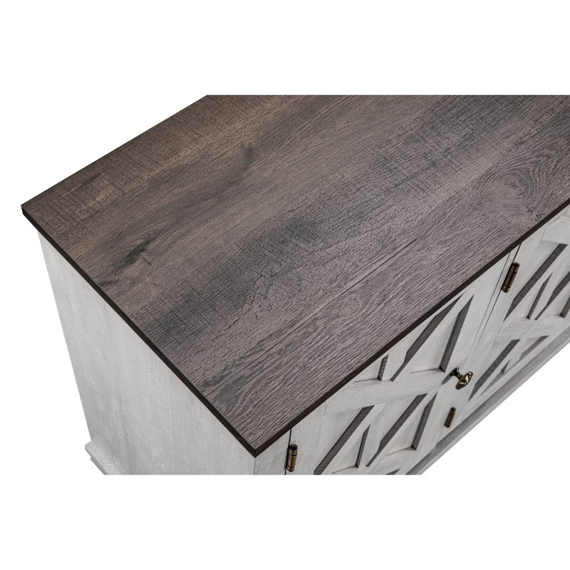 48" TV Stand For TVs up to 53" Saw Cut Off White - Home Essentials