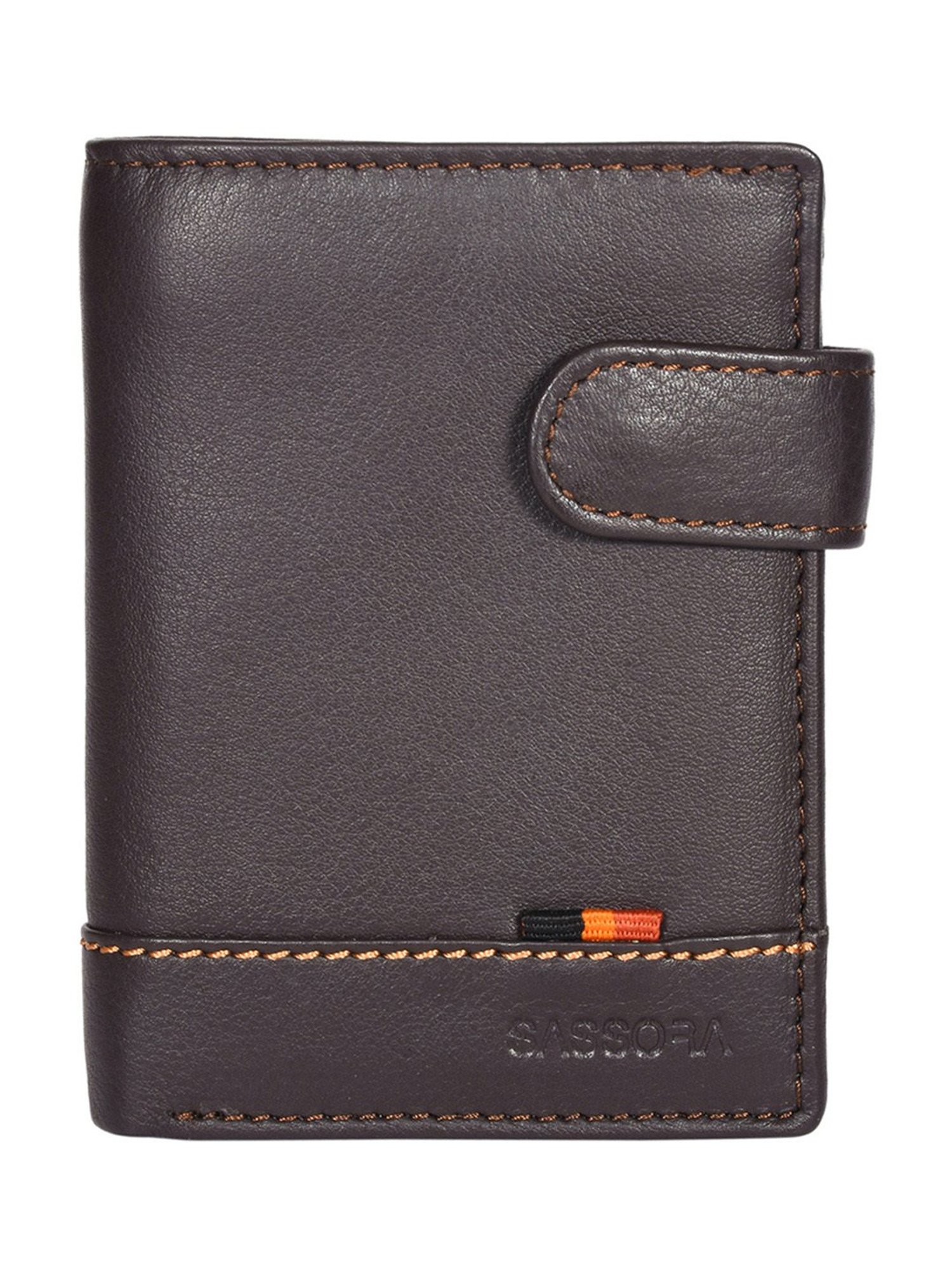 SASSORA Pablo Brown Small Leather Notecase