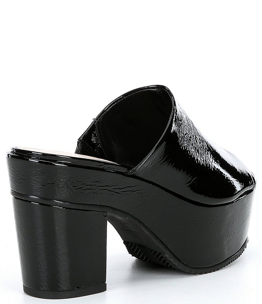 Schutz Coryna Peep Toe Patent Platform Sandal