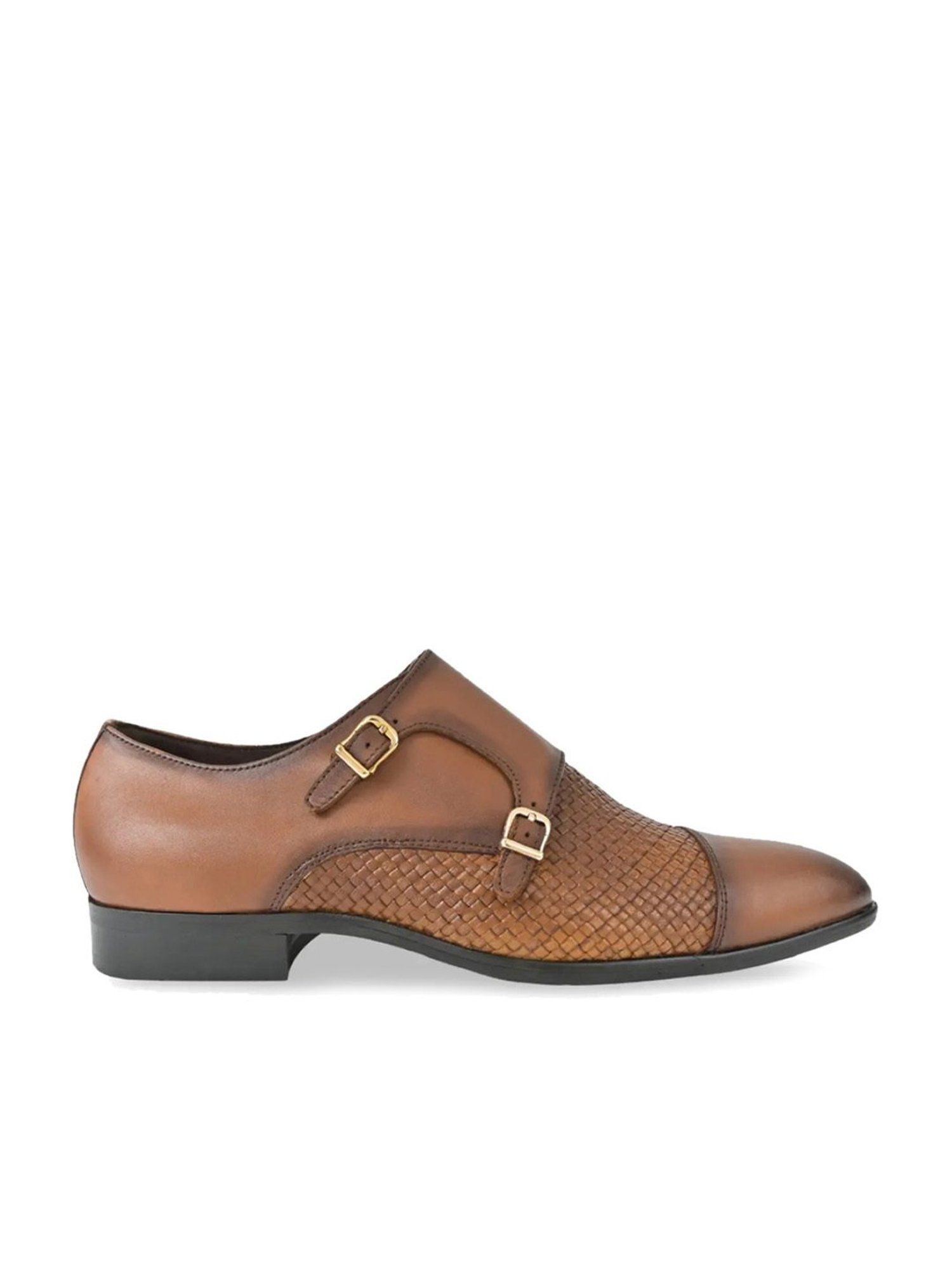 Imperio by Regal Men's Tan Monk Shoes