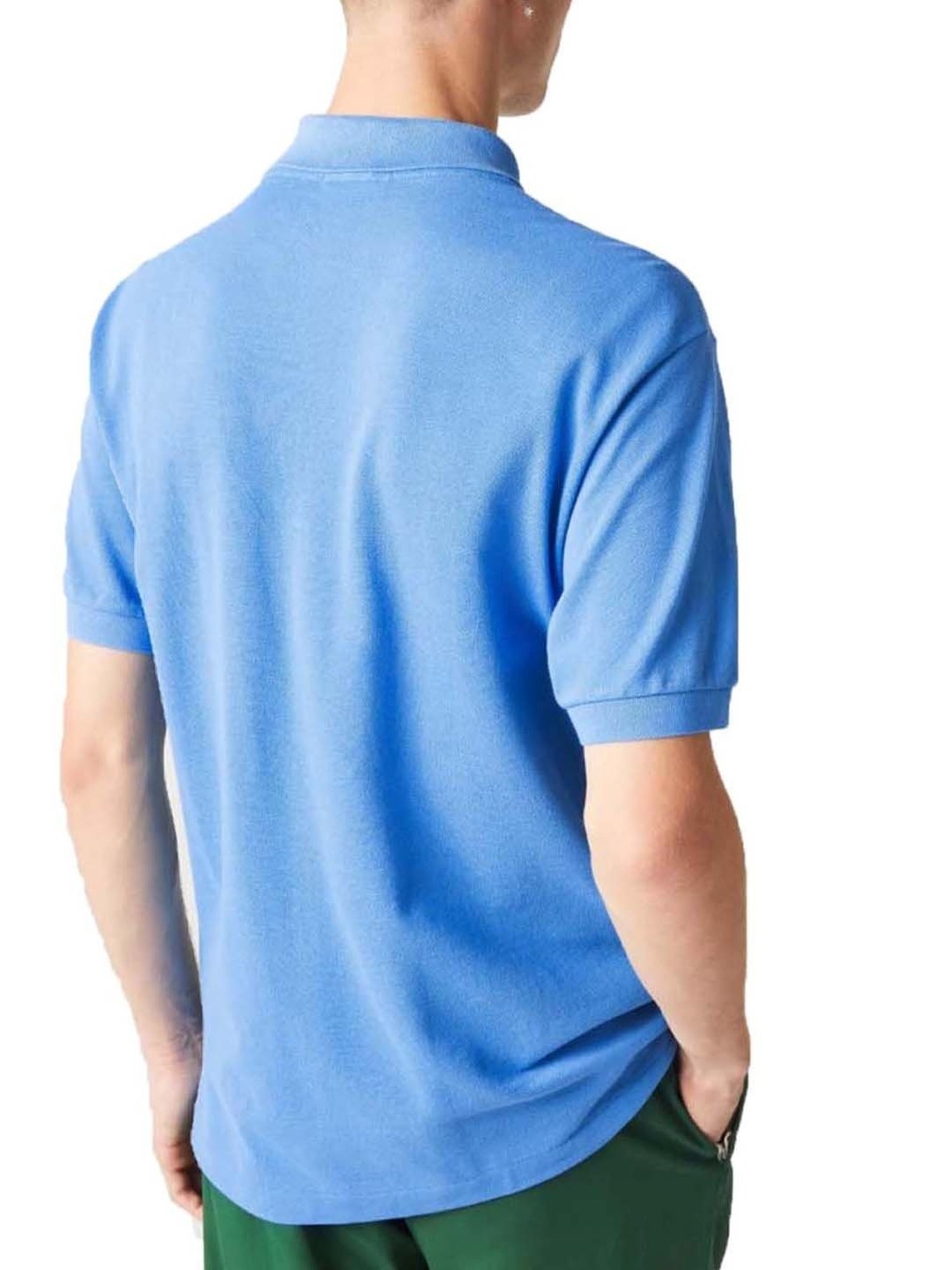 Lacoste Blue Cotton Regular Fit Polo T-Shirt