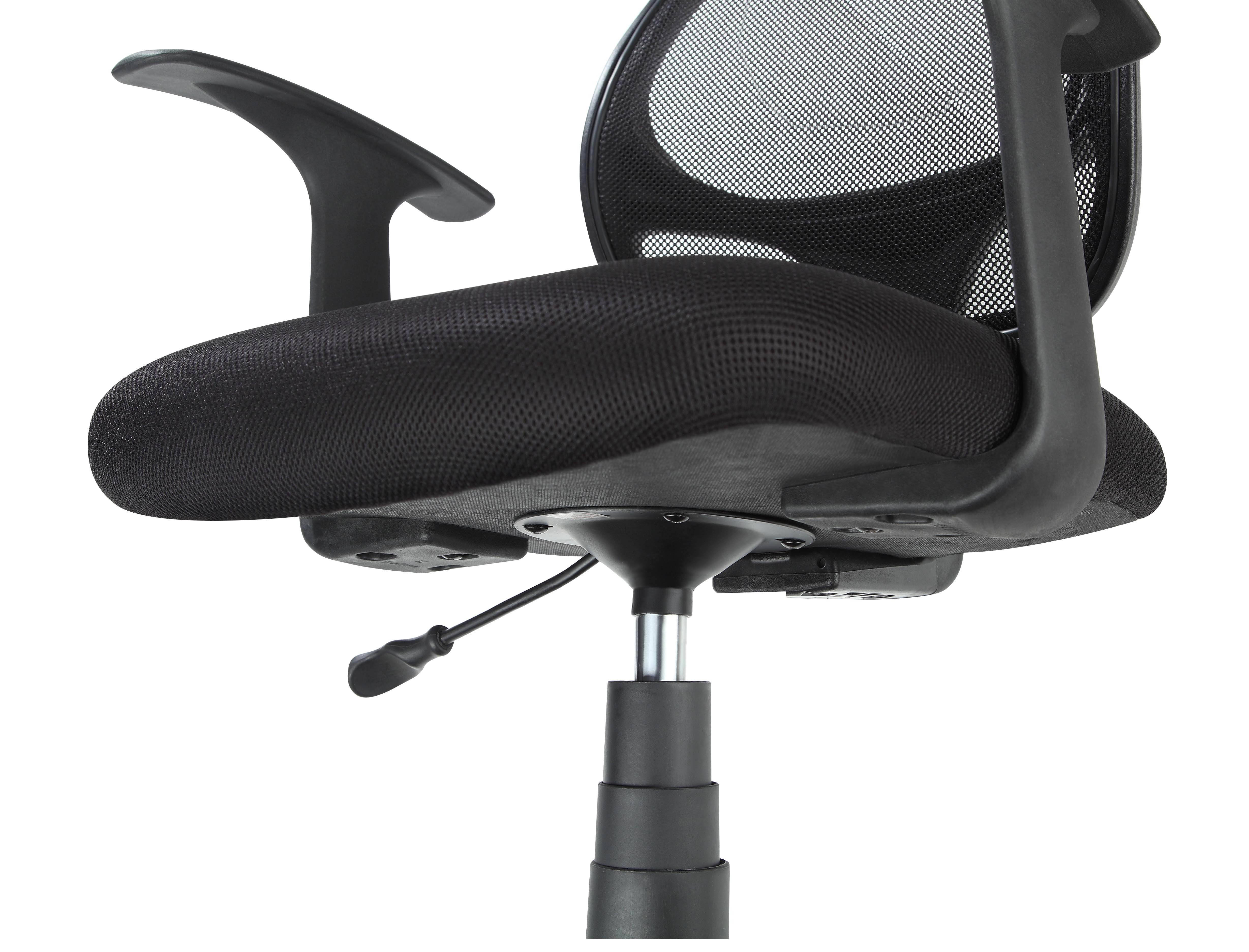 Mesh Office Chair with Arms, Black