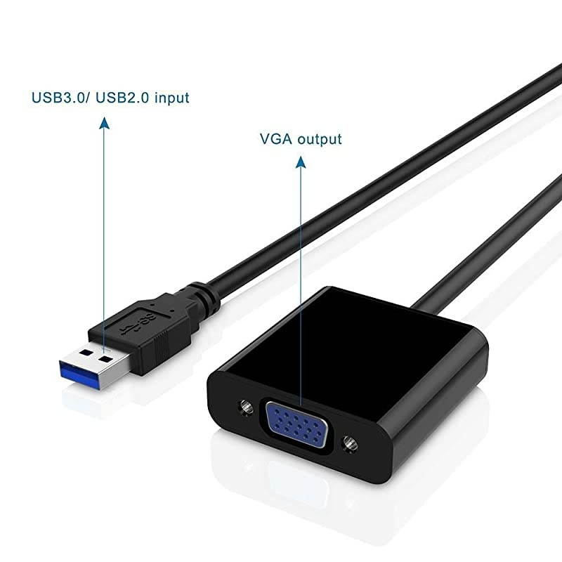 to VGA Adapter30 to VGA Adapter MultiDisplay Video Converter PC Laptop Windows 788110Desktop Laptop PC Monitor Projector HDTV